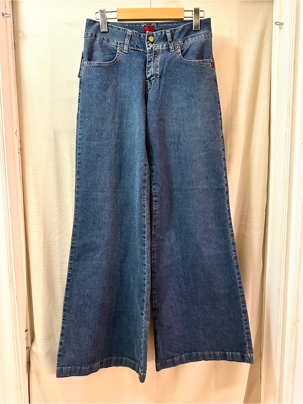 Vintage Y2K Pure Canada Wide Leg Jeans NWT Women’s 27 Blue Denim Made in Canada